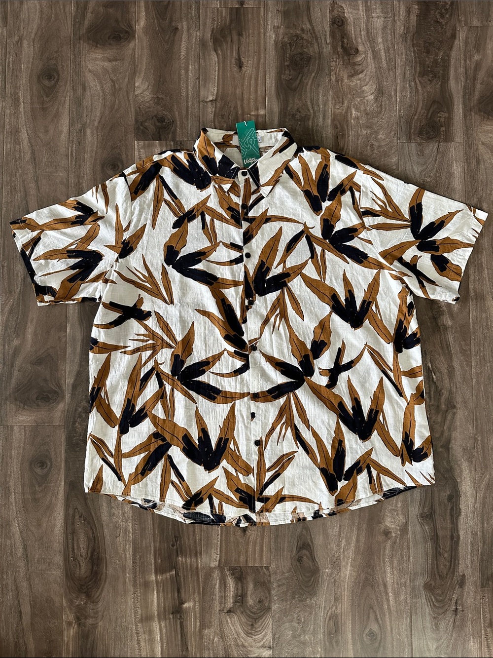 NWT Vatpave Tropical Floral Button Down Shirt Men’s XXL